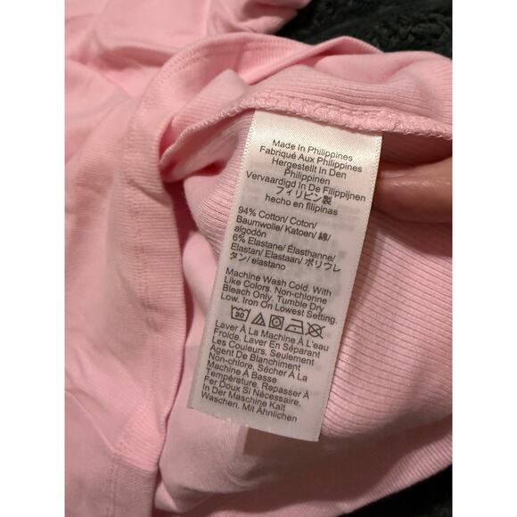 NWT J.Crew Size Small Short-sleeve ribbed crewneck tee Pearl Pale Pink Causal - Picture 6 of 8